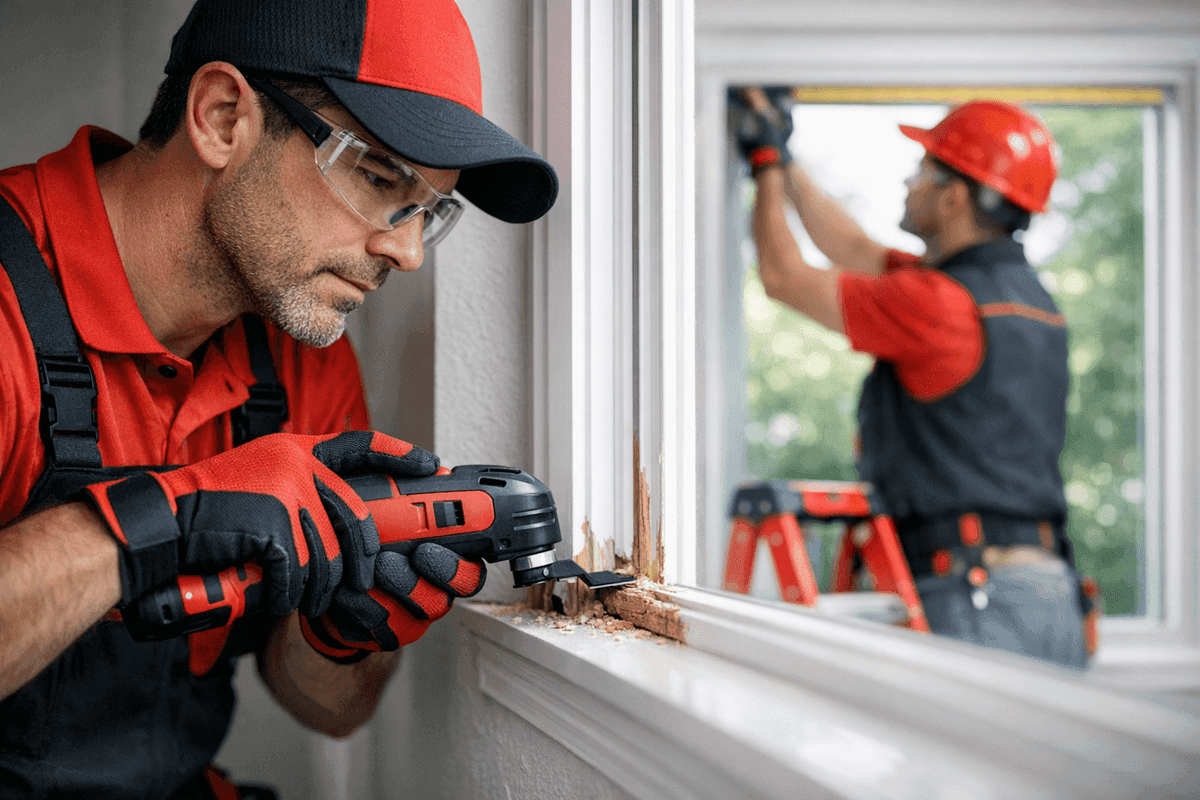 Window Frame Repair service by Impact Pro Windows