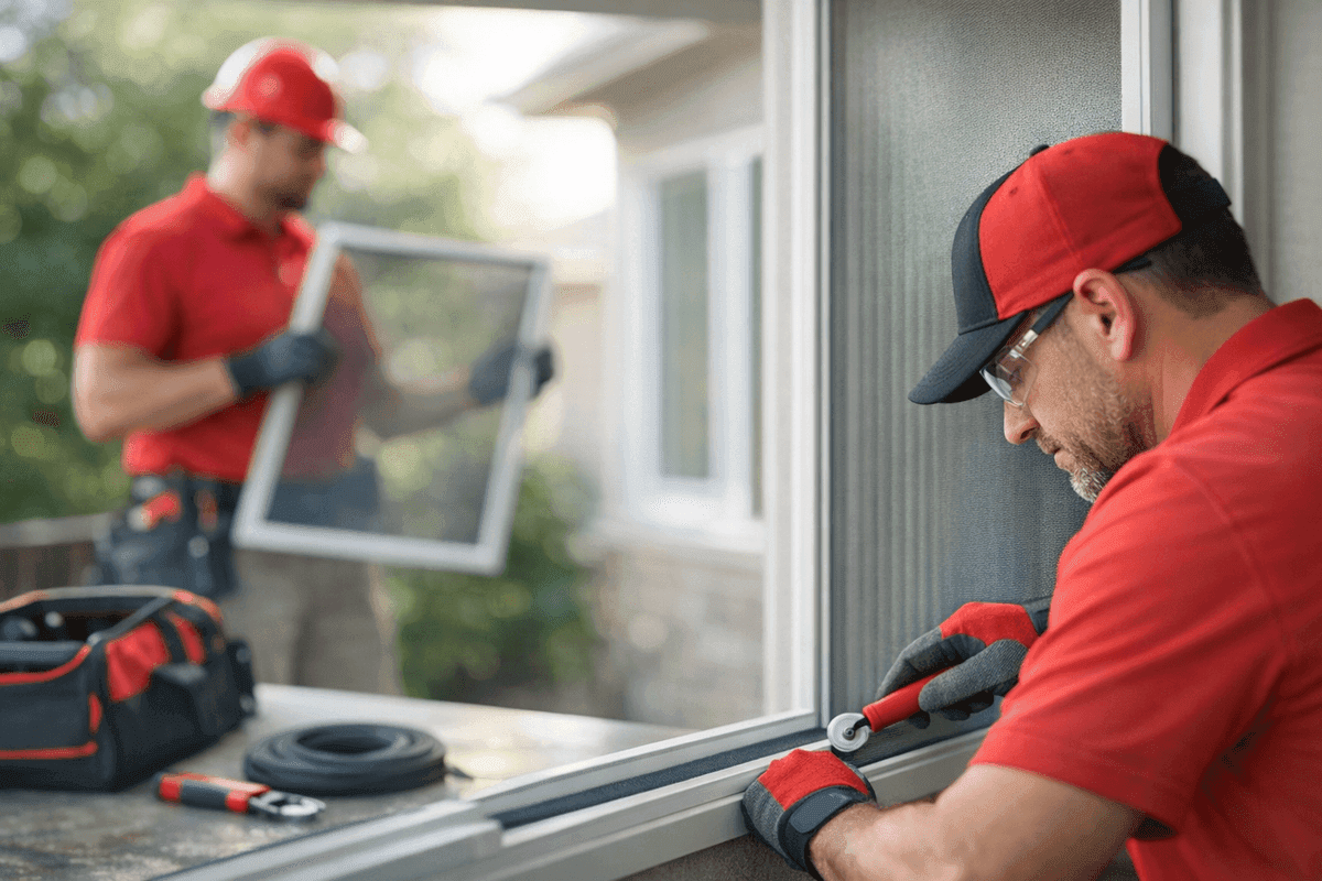 Window Screen Repair/Replacement service by Impact Pro Windows